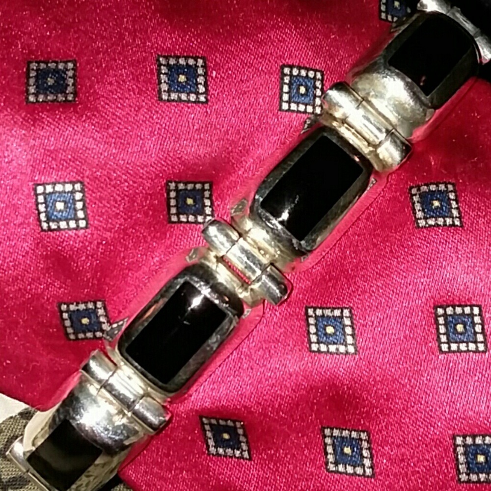 Onyx/Sterling Bracelet